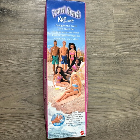 Vtg Pearl Beach Ken Doll 1997 Mattel NEW Barbie's Friend Color Change  Ring - Picture 4 of 10